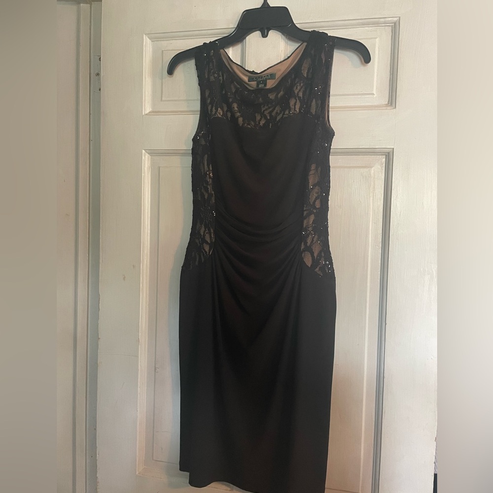 Lauren/ Ralph Lauren black evening dress